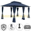 Luxury gazebo garden tent 300x400 cm dark blue event tent