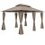 Luxus pavilon kerti sátor 300x400 cm taupe barna rendezvénysátor tópszín