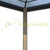 Luxury gazebo garden tent 300x300x265 cm cm anthracite party tent polycarbonate roof event tent