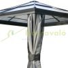 Luxury gazebo garden tent 300x300x265 cm cm anthracite party tent polycarbonate roof event tent