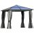 Luxus pavilon kerti sátor 300x360x265 cm barna partisátor polikarbonát tetős rendezvénysátor