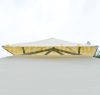 Luxus pavilon party sátor 350x350x270 cm dupla tetővel bézs színben