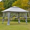 Luxury pavilion popup garden tent 364x364x294 cm gray party tent event tent