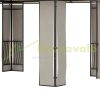 Luxury gazebo garden tent 365x300x275 cm brown party tent event tent with polycarbonate roof