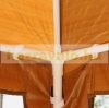 Luxury garden gazebo garden tent with mosquito net 395x295x255 cm brown 