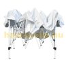 Luxury pavilion folding tent with side walls 300x300 cm white-black