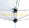 Luxury pavilion folding tent with side walls 300x300 cm white-black