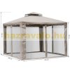 Luxury garden gazebo garden tent beige 3x3x2.6 meters