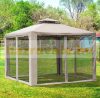 Luxury garden gazebo garden tent beige 3x3x2.6 meters