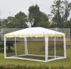 Luxury pavilion party tent with side walls outdoor event tent 400x300 cm white