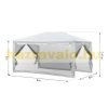 Luxury pavilion party tent with side walls outdoor event tent 400x300 cm white