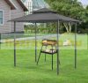 Grill pavilion with counter 250x241x151 cm dark grey