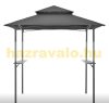 Grillező pavilon pulttal 250x241x151 cm sötétszürke