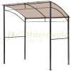 Grill gazebo with flame protection roof 215x150x180/220 cm