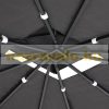 Luxury pavilion polyrattan garden pergola 300x300 cm shading tent anthracite 
