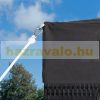 Luxury pavilion polyrattan garden pergola 300x300 cm shading tent anthracite 
