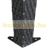 Luxury pavilion polyrattan garden pergola 300x300 cm shading tent beige-black
