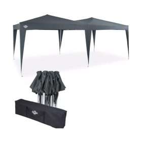   Popup pavilon összecsukható pavilon antracit 3x6m sörsátor állítható magasságú 