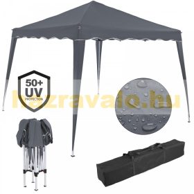   Popup pavilon összecsukható pavilon antracit 3x3 m sörsátor 