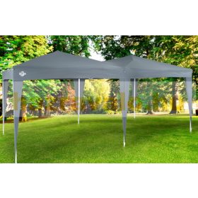   Popup pavilon összecsukható pavilon antracit 3x6m sörsátor állítható magasságú 