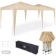 Popup gazebo folding gazebo beige 3x6m beer tent with adjustable height 