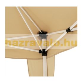   Popup pavilon összecsukható pavilon bézs 3x6m sörsátor állítható magasságú 