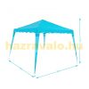 Popup pavilion folding pavilion sky blue 3x3 m beer tent 