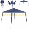 Popup pavilion folding pavilion dark blue 3x3 m beer tent 