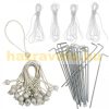 Garden gazebo 6x4m party tent with 4 side foils white