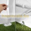 Garden gazebo 6x4m party tent with 4 side foils white
