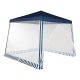 Pavilion tent with mosquito net, 300x300x236 cm, blue/white