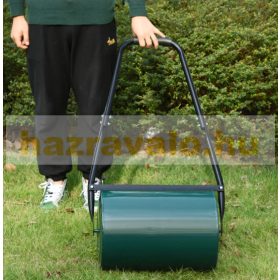 Pázsithenger 58 cm széles fűhenger gyephenger vízzel vagy homokkal 40l térfogat