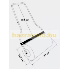   Pázsithenger 57 cm széles fűhenger gyephenger vízzel vagy homokkal 45l térfogat 