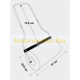   Pázsithenger 57 cm széles fűhenger gyephenger vízzel vagy homokkal 45l térfogat 