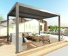 Pergola 300x300x220 cm kerti pavilon 10 cm alumínium keret viharálló antracit