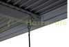 Pergola 300x300x220 cm kerti pavilon 10 cm alumínium keret viharálló antracit