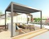 Pergola 400x300x220 cm kerti pavilon 10 cm alumínium keret viharálló antracit