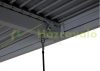 Pergola 400x300x220 cm kerti pavilon 10 cm alumínium keret viharálló antracit