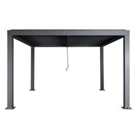   Pergola 400x300x220 cm kerti pavilon 11 cm alumínium keret viharálló antracit