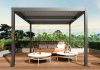 Pergola 400x300x220 cm garden pavilion 11 cm aluminum frame stormproof anthracite