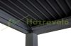 Pergola 400x300x220 cm garden pavilion 11 cm aluminum frame stormproof anthracite