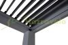 Pergola 400x300x220 cm garden pavilion 11 cm aluminum frame stormproof anthracite