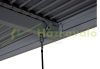 Pergola 400x300x220 cm garden pavilion 11 cm aluminum frame stormproof anthracite