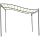 Pergola 297x297x250 cm cm garden gazebo cream white terrace gazebo curved roof pergola