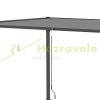 Pergola 4x3 m garden gazebo with manual crank roof weatherproof aluminum gray grill gazebo