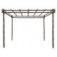 Bamboo pergola, bamboo gazebo 300x300x300 cm brown 