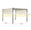 Pergola garden gazebo with solar LED lighting 300x300 cm beige