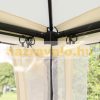 Luxury gazebo with swing bed garden pergola garden sunbed three-person swing bed with mosquito net