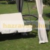 Luxury gazebo with swing bed garden pergola garden sunbed three-person swing bed with mosquito net