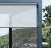 Privacy screen for slatted aluminum pergola, 3-meter wind deflector shade gray color on the short side